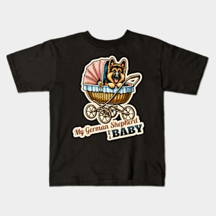 German Shepherd Baby Kids T-Shirt